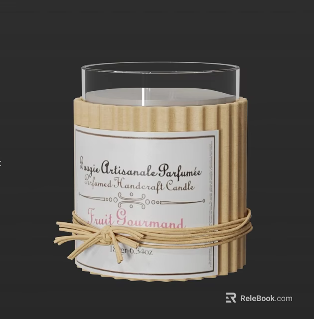 Artisan Dessert Shop With Natural Fruit Gourmand Scented Craft Candle Decor 3d model 