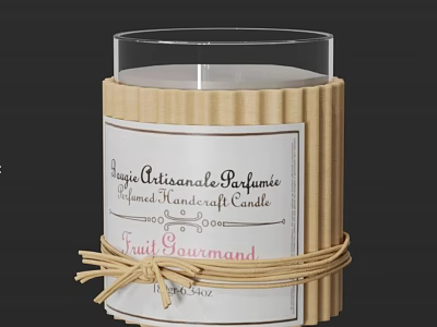 Artisan Dessert Shop With Natural Fruit Gourmand Scented Craft Candle Decor 3d model