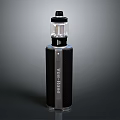 Modern Vape Device With Black Silver Design Transparent Top Tank And Sleek Look