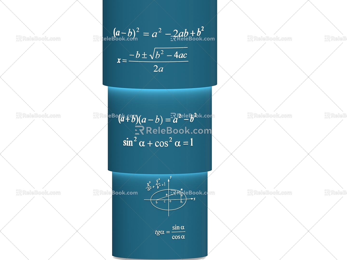 mathematical culture column 3d model