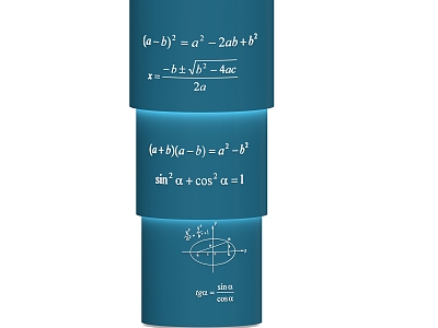 mathematical culture column 3d model