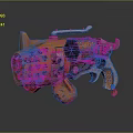 Sci-fi Pistol Sci-fi Firearms Next Generation Firearms Sci-fi Game Gun Games Firearms Game Gun 3d model