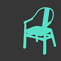 Elegant New Chinese Style Solid Wood Dining Chair With Brass Accents For Home Dining Spaces