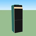 Modern Vertical Daily Appliances With Dark Green And Black Glass Panels