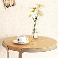 Modern Round Side Tables In Living Room With Decorations