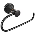 Black Metal Towel Ring Hook Featuring 2cm 10cm 20cm Dimensions For Bathroom Use