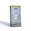 Heavy Duty Industrial Equipment Metal Enclosure With Danger Warning Sign And Safety Indicator