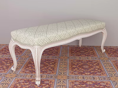 Jane Europe sofa stool bed end stool 3d model