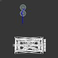 Industrial Mechanical Fixture with Precision Platform and Rotary Dial for Metal Working