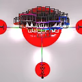 Colorful Heart Shaped Block Structure With LOVE Sign And Red Bicycles Photo Spot