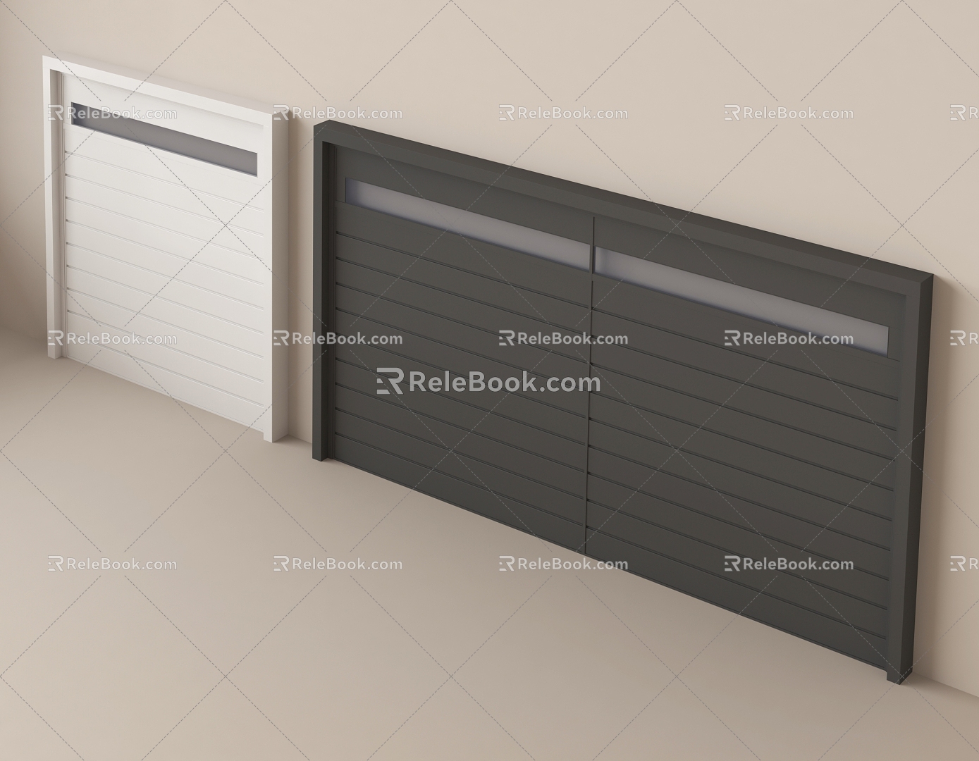 Garage door rolling shutter door rolling gate warehouse door rolling door shop door security door security door 3d model