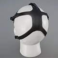 Firefighting Gas Mask With Clear Face Shield And Filter For Respiratory Protection 3d model