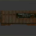 Rusty Metal Waste Handling Container For Household Services With Contact Info