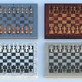 Chess Chess Board Chessmen Chess Cards 3d model