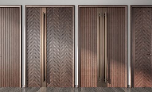 Modern double door double door 3d model