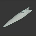 Futuristic Silver Streamlined Concept Vehicle Design With Shiny Aerodynamic Cockpit Structure