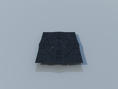 Industrial LOFT Wall Sci-Fi Wall Hard Surface model