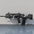 Modern Tactical Assault Rifle Featuring Camouflage Pattern And Ergonomic Design 3d model