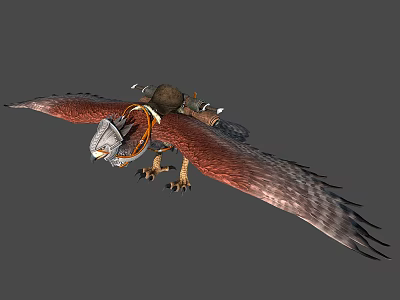 Modern Flying Eagle Mount 3d model
