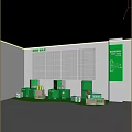 Lianlian Whale Selection Convenience House Display With Green Boxes Wooden Frames And Cactus Plant