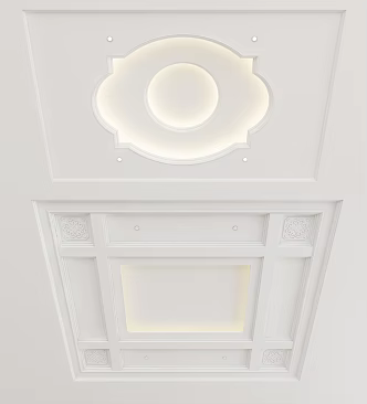European-style ceiling 3d model