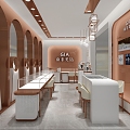 Light Luxury Jewelry Store 3d model