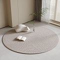 Round carpet 3d model