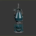 Vintage Blue Concrete Mixer Truck With Classic Design And Stylish Appearance
