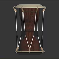 Classic Wooden Drum Musical Instrument With White Drumhead And Decorative Strings On Black Background