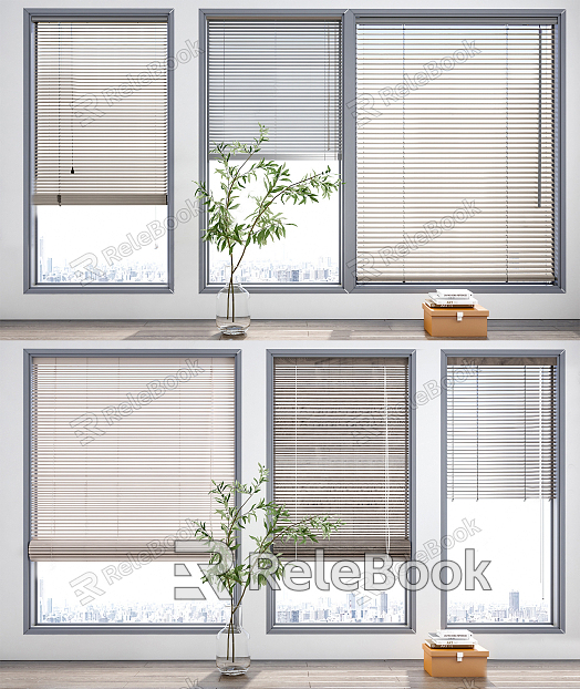 Modern venetian blinds model