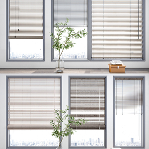 Modern venetian blinds 3d model