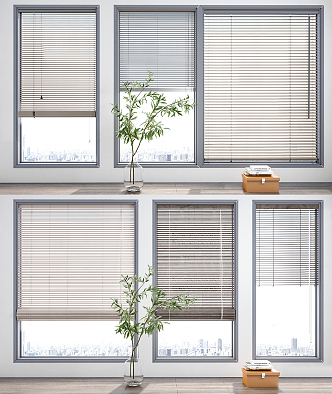 Modern venetian blinds 3d model