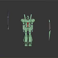 Modern Robot Mech Warrior Machine Battlearm Mechanical Battlearm Machine Warrior 3d model