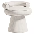 Stylish Patterned Single Chair With Fabric Upholstery And Wooden Tapered Base