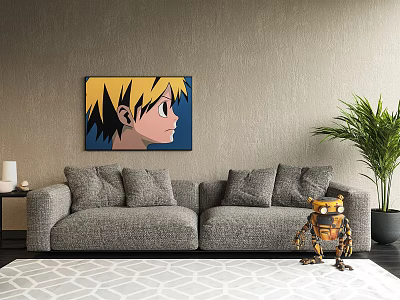 Modern Minotti double sofa 3d model Modern Minotti double sofa 3d model