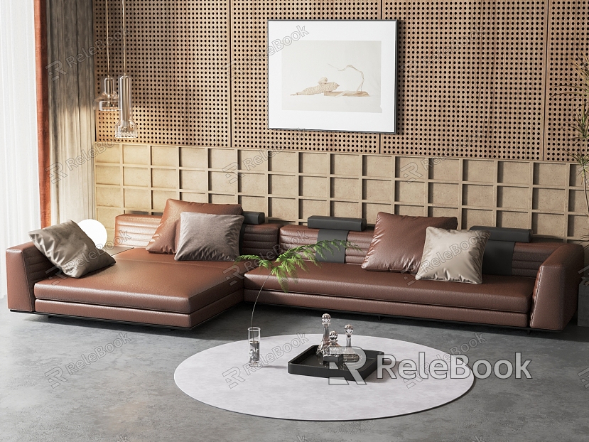 Modern Corner Sofa Corner Leather Sofa model