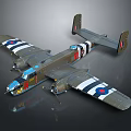 Vintage Fighter Aircraft With Green Fuselage Twin Engine Design And Royal Air Force Roundels