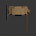 Cardboard Warrior Character Design for Game Movie with Armor and Shield