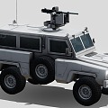 Armored vehicle United Nations MRAP anti-mine anti-ambush vehicle 3d model