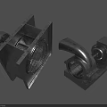 Industrial Equipment Featuring Metal Blower And Curved Mechanical Component Structures