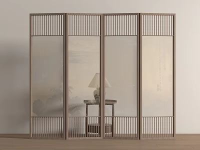 New Chinese Screen Chinese Partition 3d model