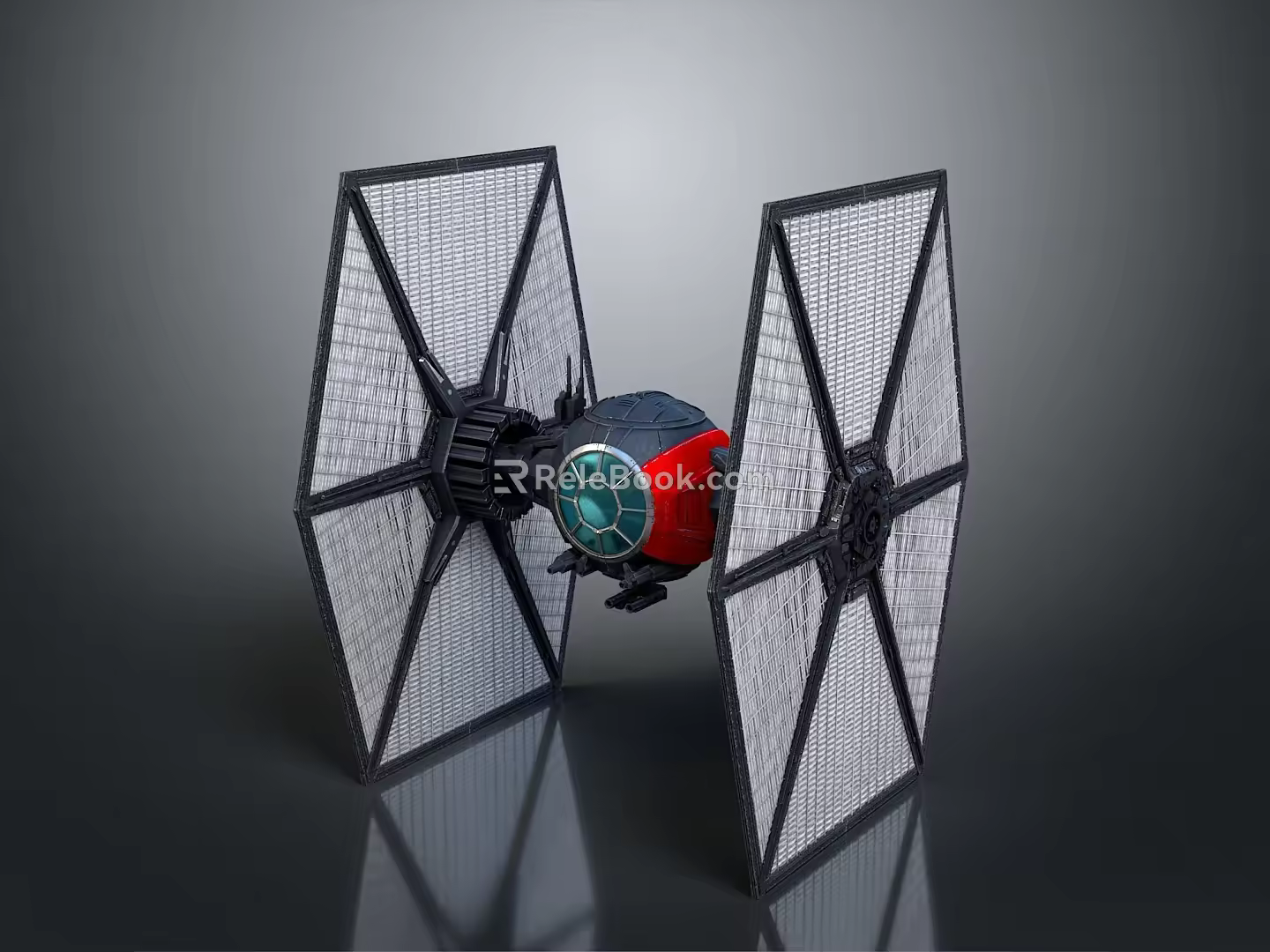 modern satellite artificial satellite 3d model