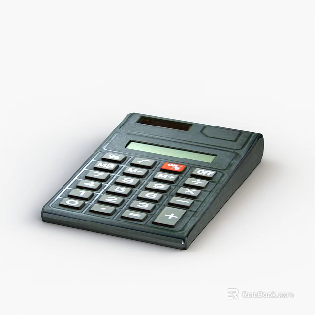 Practical Desktop Calculator As Essential Office Appliance For Daily Work 3d model 