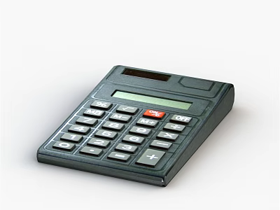 Practical Desktop Calculator As Essential Office Appliance For Daily Work 3d model