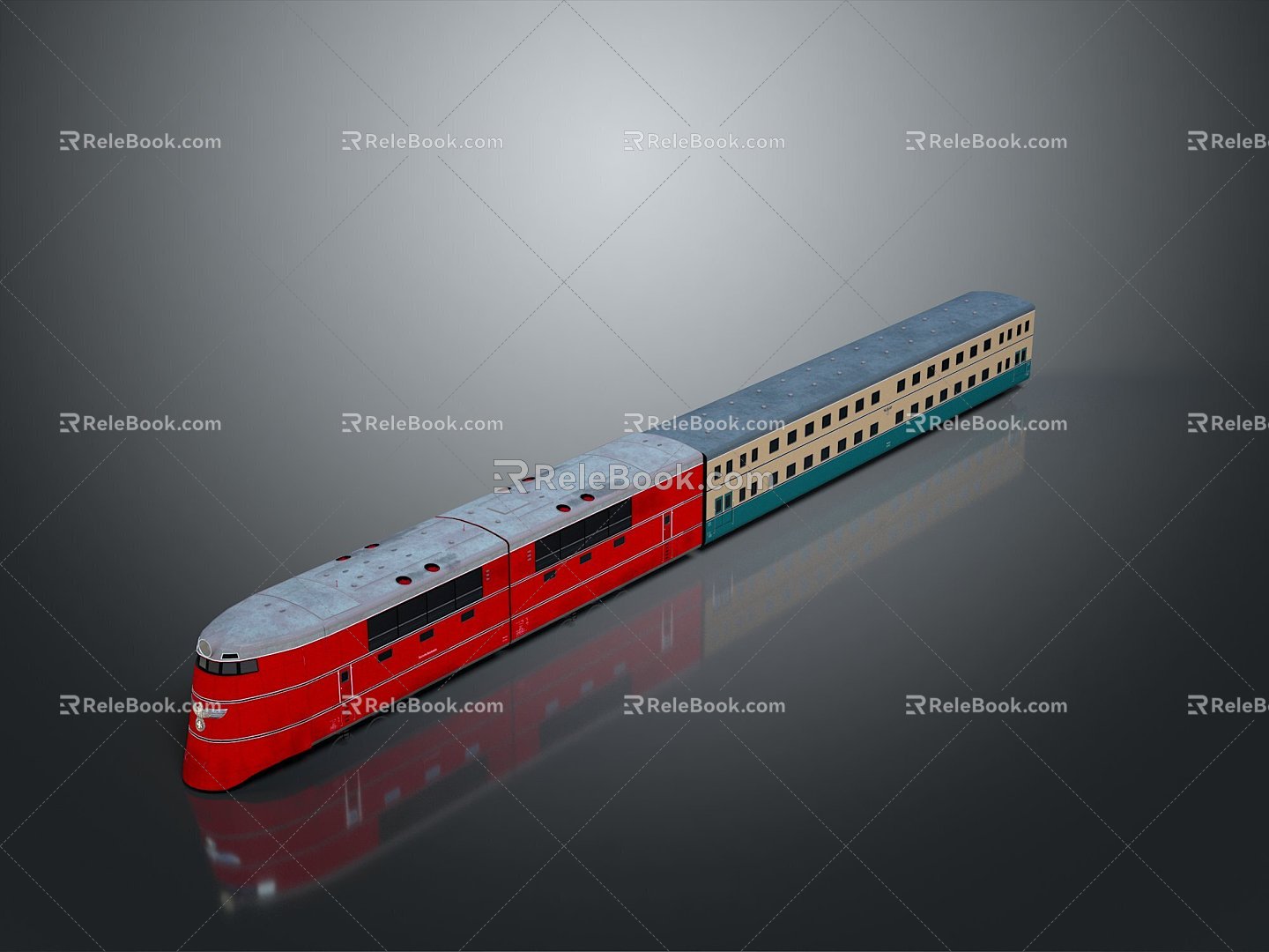 train light rail subway high-speed rail EMU modern train high-speed train high-speed locomotive EMU 3d model