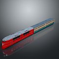 train light rail subway high-speed rail EMU modern train high-speed train high-speed locomotive EMU 3d model