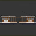 Vintage Tram Featuring Classic Design And Exterior 3d model
