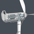 wind turbine generator windmill motor 3d model