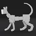 Modern Multiplayer Cat Rig Skin Wool 3d model