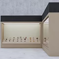 Elegant Tea Sets Neatly Arranged in Modern Glass Display Cabinets Interior